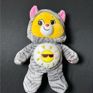 Care Bears 12” Funshine Bear Kitty Cat Hoodie Friends Collector Yellow Plush